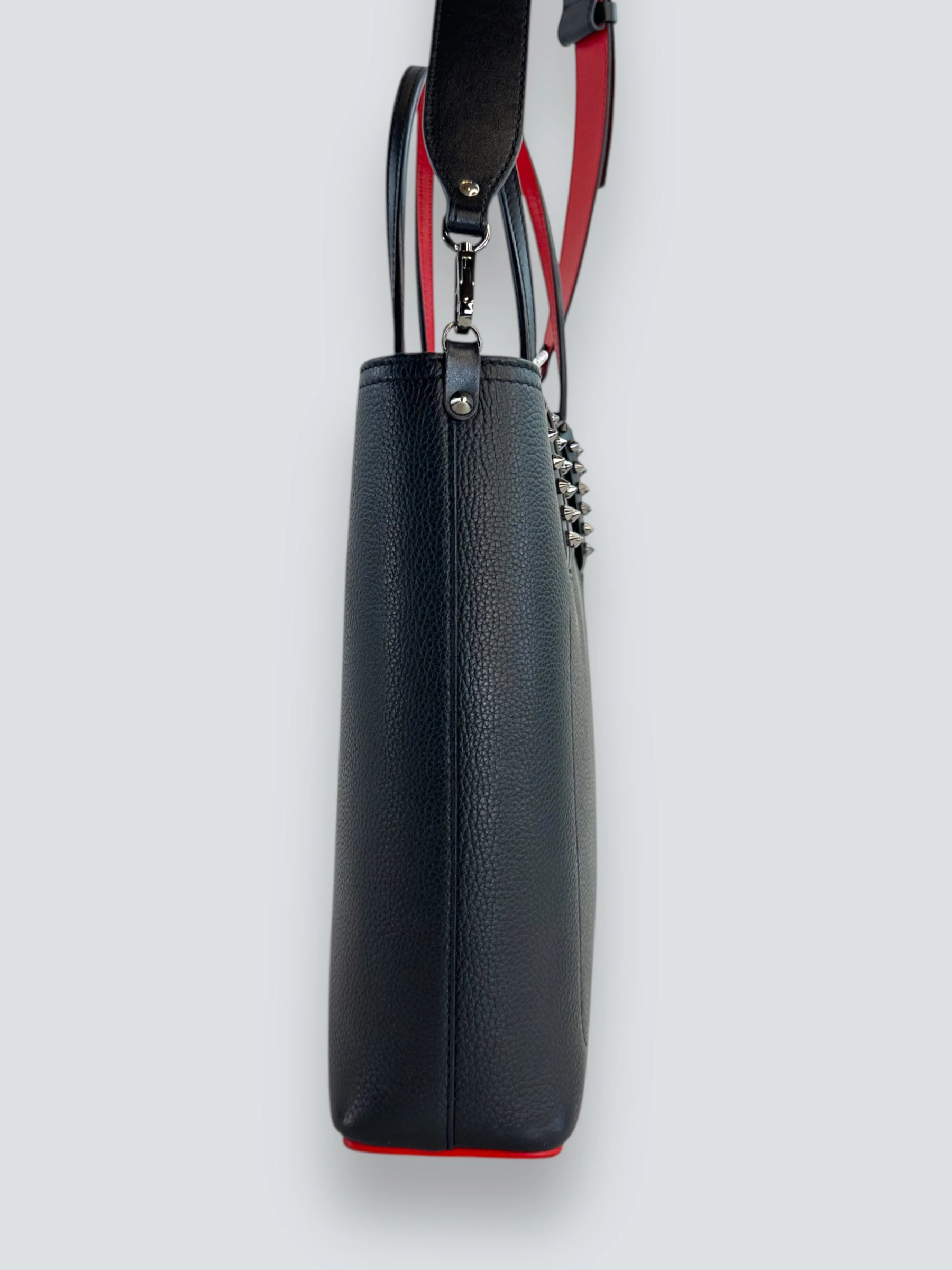 Christian Louboutin Black Leather Mini Cabata Empire Tote