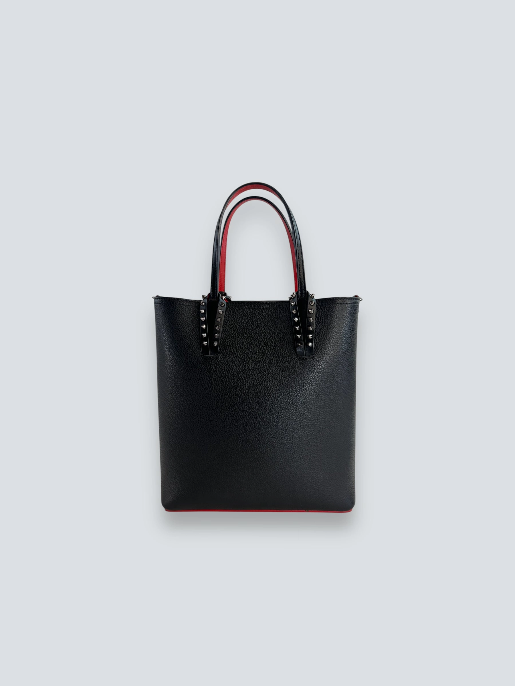 Christian Louboutin Black Leather Mini Cabata Empire Tote