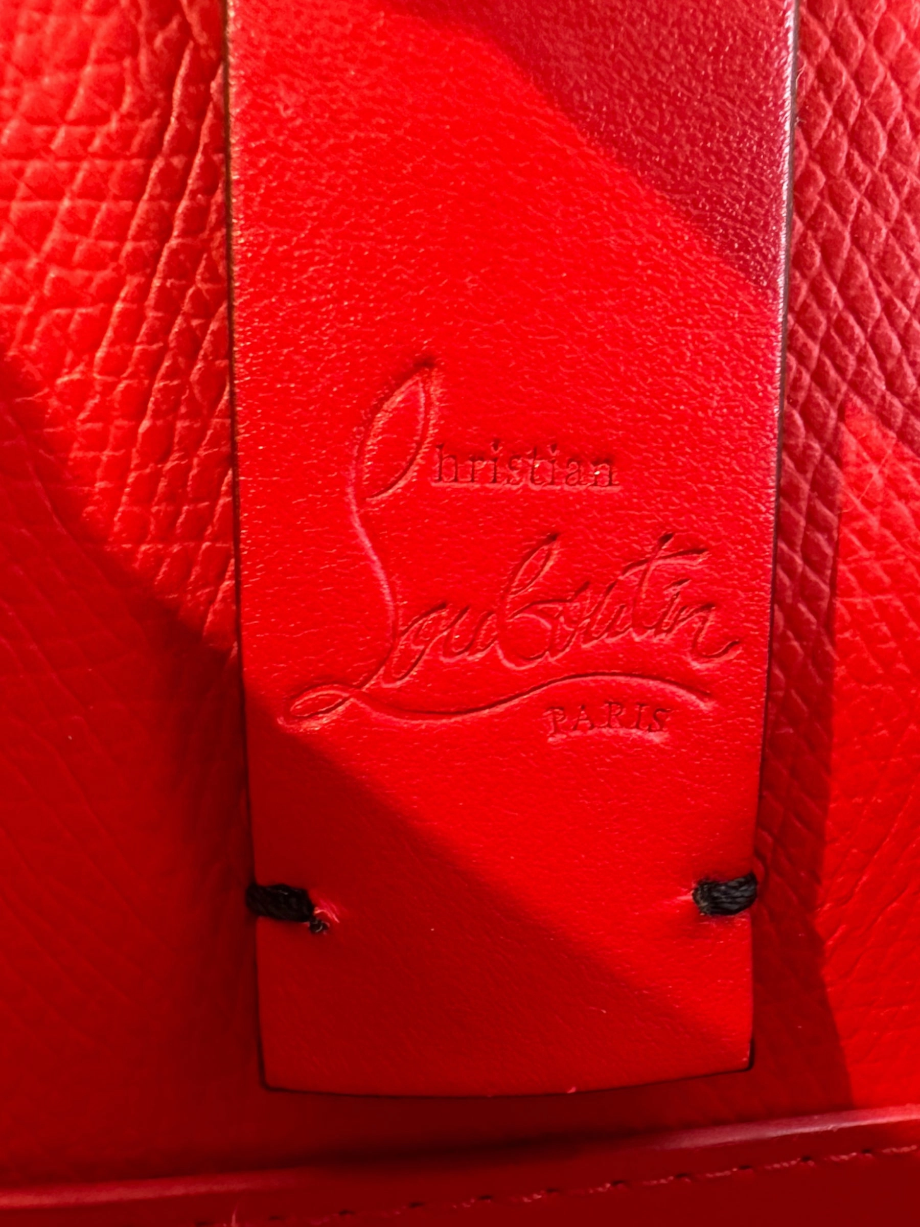 Christian Louboutin Black Leather Mini Cabata Empire Tote