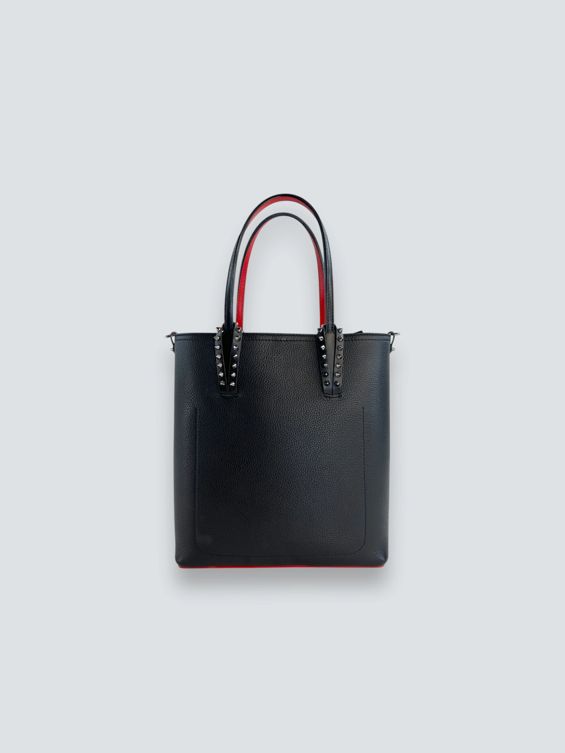 Christian Louboutin Black Leather Mini Cabata Empire Tote
