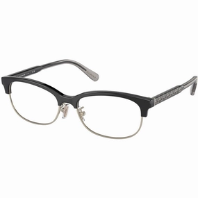 Coach Unisex Eyeglasses - Black Pale Gold Frame Adjustable Nose Pad | 6144 5629