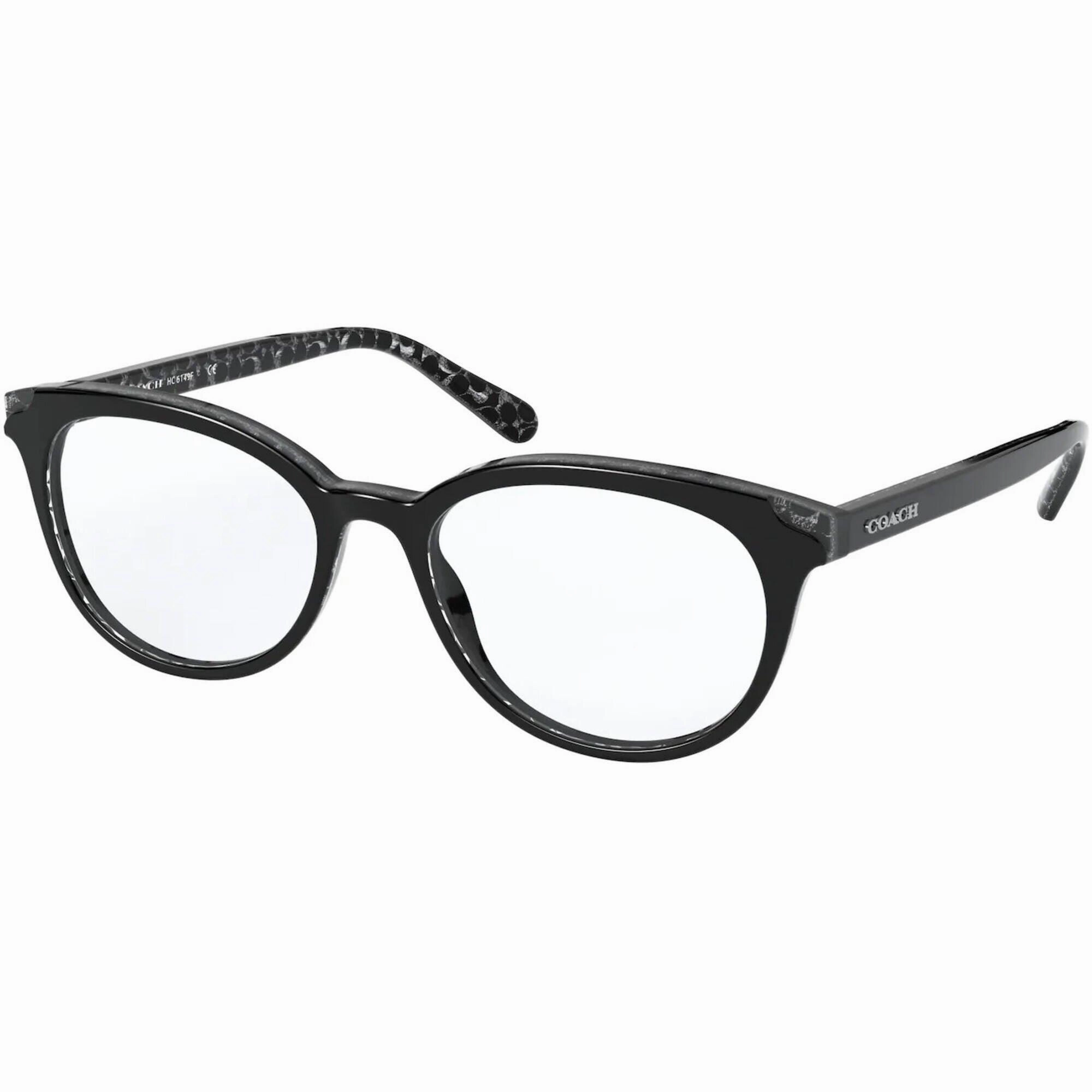 Coach Women's Eyeglasses - Black Glitter Signature Plastic Frame | COACH 0HC6149F 5582