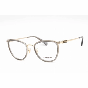 Coach Women's Eyeglasses - Cat Eye Transparent Grey/Gold Plastic Frame | 0HC5146 9417