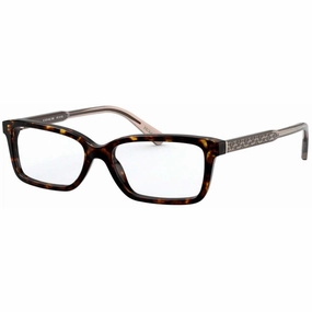 Coach Women's Eyeglasses - Dark Tortoise Plastic Frame, 51 mm | COACH 0HC6145 5120