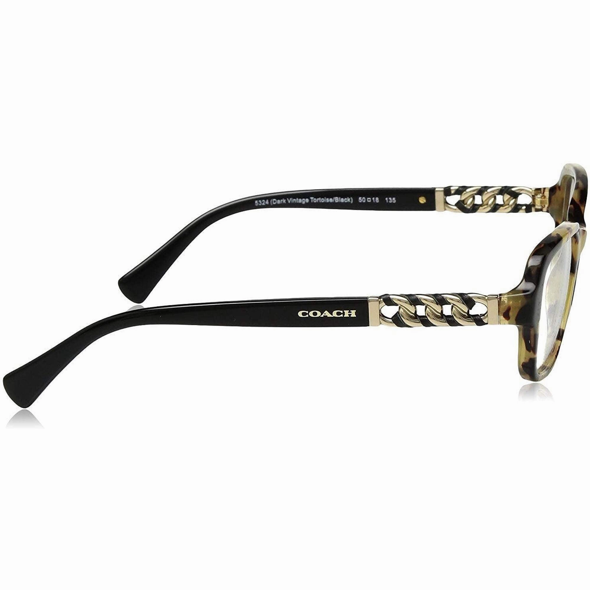 Coach Women's Eyeglasses - Dark Vintage Tortoise/Black Frame | COACH 0HC6075Q 5324