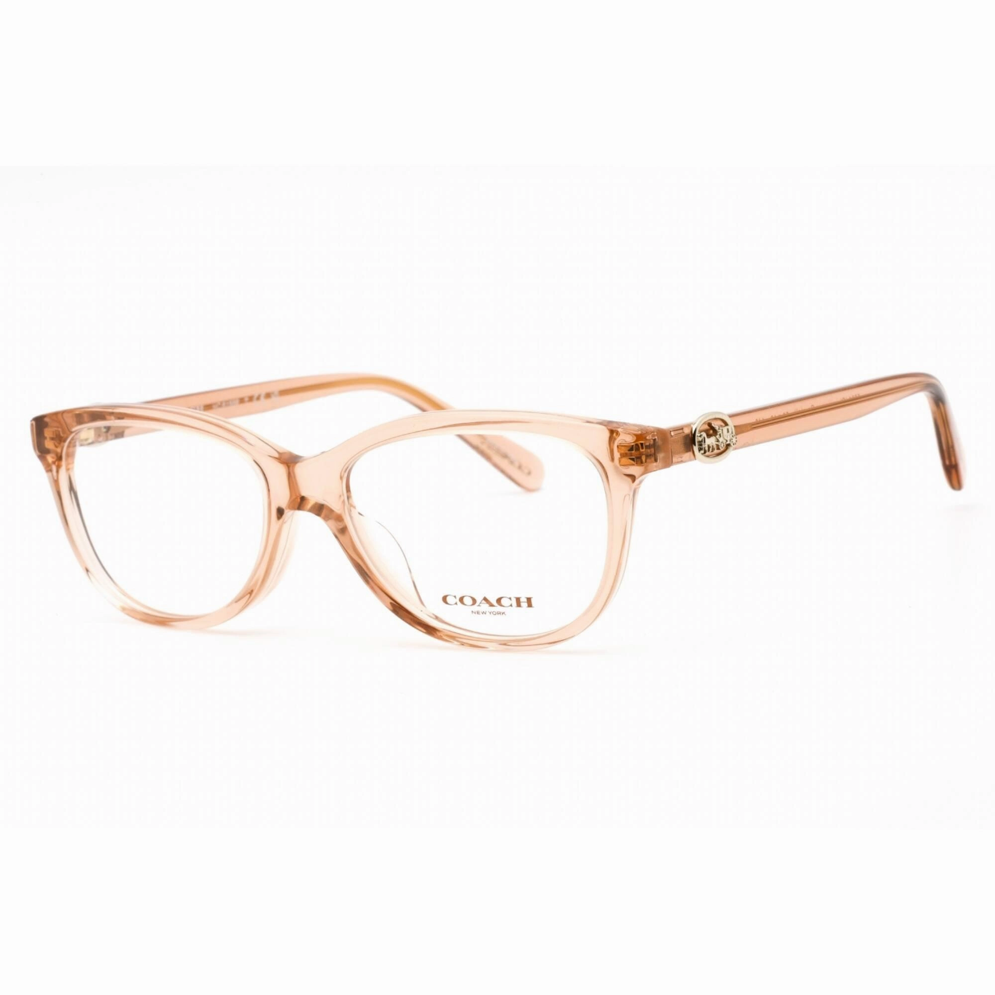 Coach Women's Eyeglasses - Full Rim Transparent Peach Plastic Frame | 0HC6155F 5561