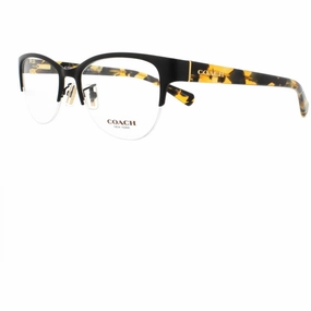 Coach Women's Eyeglasses - Satin Black/Honey Mosaic Metal Frame | COACH 0HC5078 9253