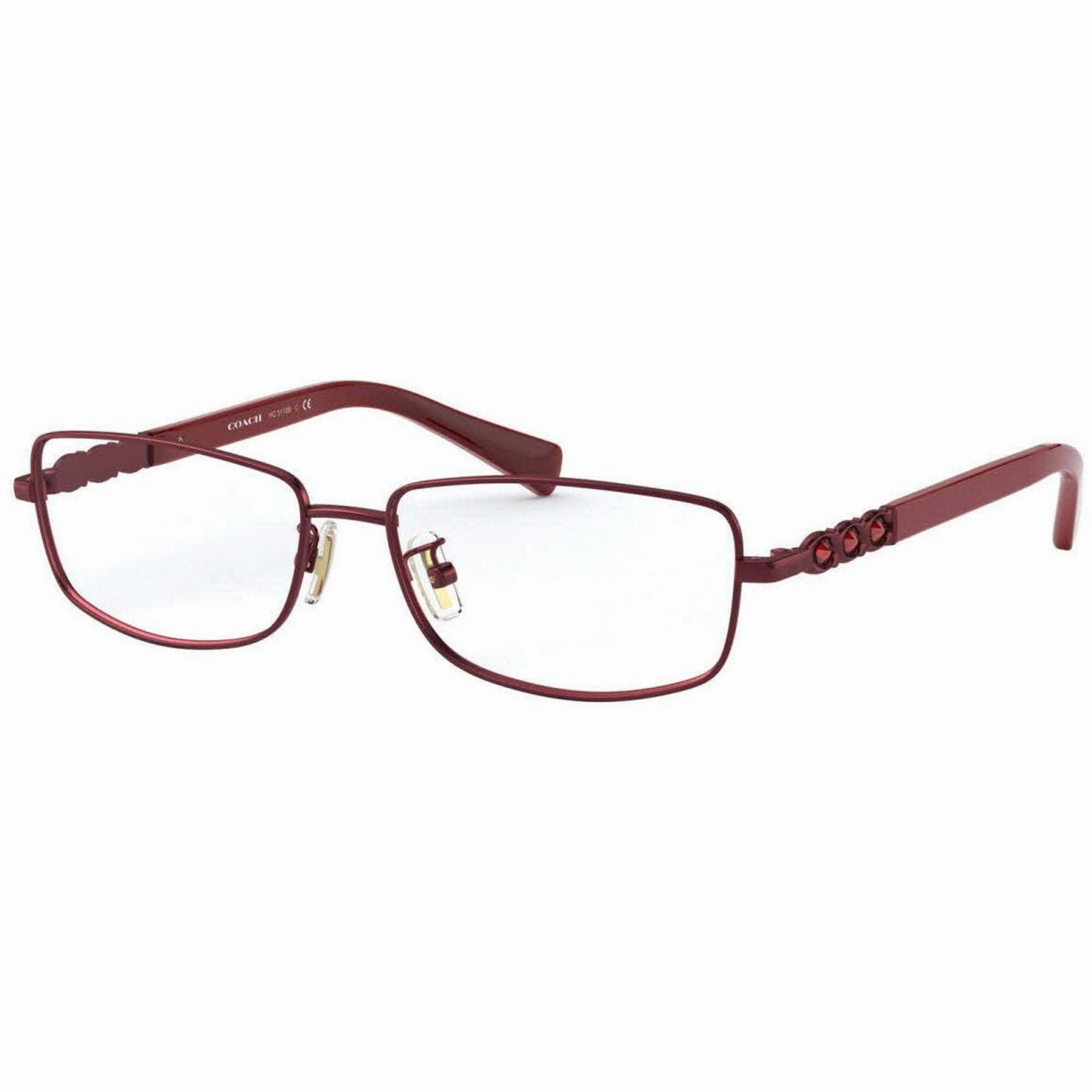 Coach Women's Eyeglasses - Satin Burgundy Rectangular Frame | COACH 0HC5110B 9334