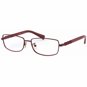 Coach Women's Eyeglasses - Satin Burgundy Rectangular Frame | COACH 0HC5110B 9334