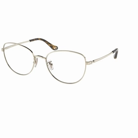 Coach Women's Eyeglasses - Shiny Light Gold Cat Eye Frame Demo Lens | 0HC5137 9005