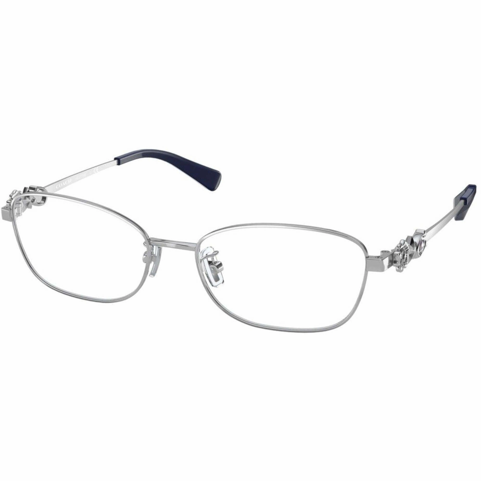 Coach Women's Eyeglasses - Silver Rectangular Full Rim Frame | COACH 0HC5118B 9359