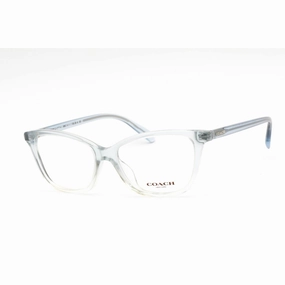 Coach Women's Eyeglasses - Transparent Blue Cat Eye Frame Clear Lens | 0HC6206U 5737
