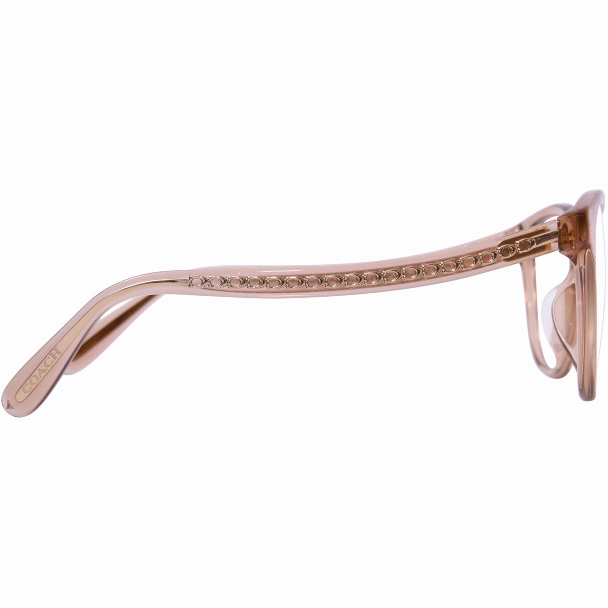Coach Women's Eyeglasses - Transparent Brown Acetate Full Rim Pantos | 0HC6177F 5654