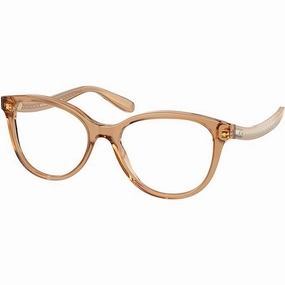 Coach Women's Eyeglasses - Transparent Brown Round Frame Demo Lens | 0HC6177 5654