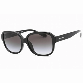 Coach Women's Sunglasses - Black Plastic Full Rim Rectangular Frame | 0HC8298U 50028G