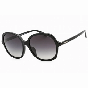 Coach Women's Sunglasses - Black Plastic Full Rim Round Shape Frame | 0HC8360U 5002T3