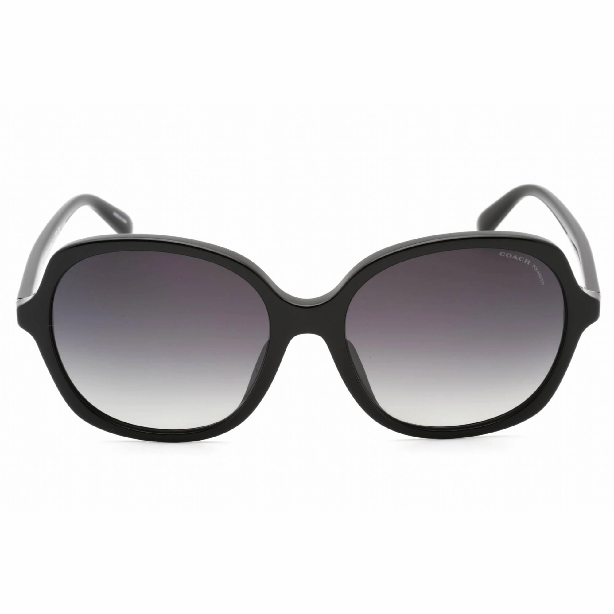 Coach Women's Sunglasses - Black Plastic Full Rim Round Shape Frame | 0HC8360U 5002T3