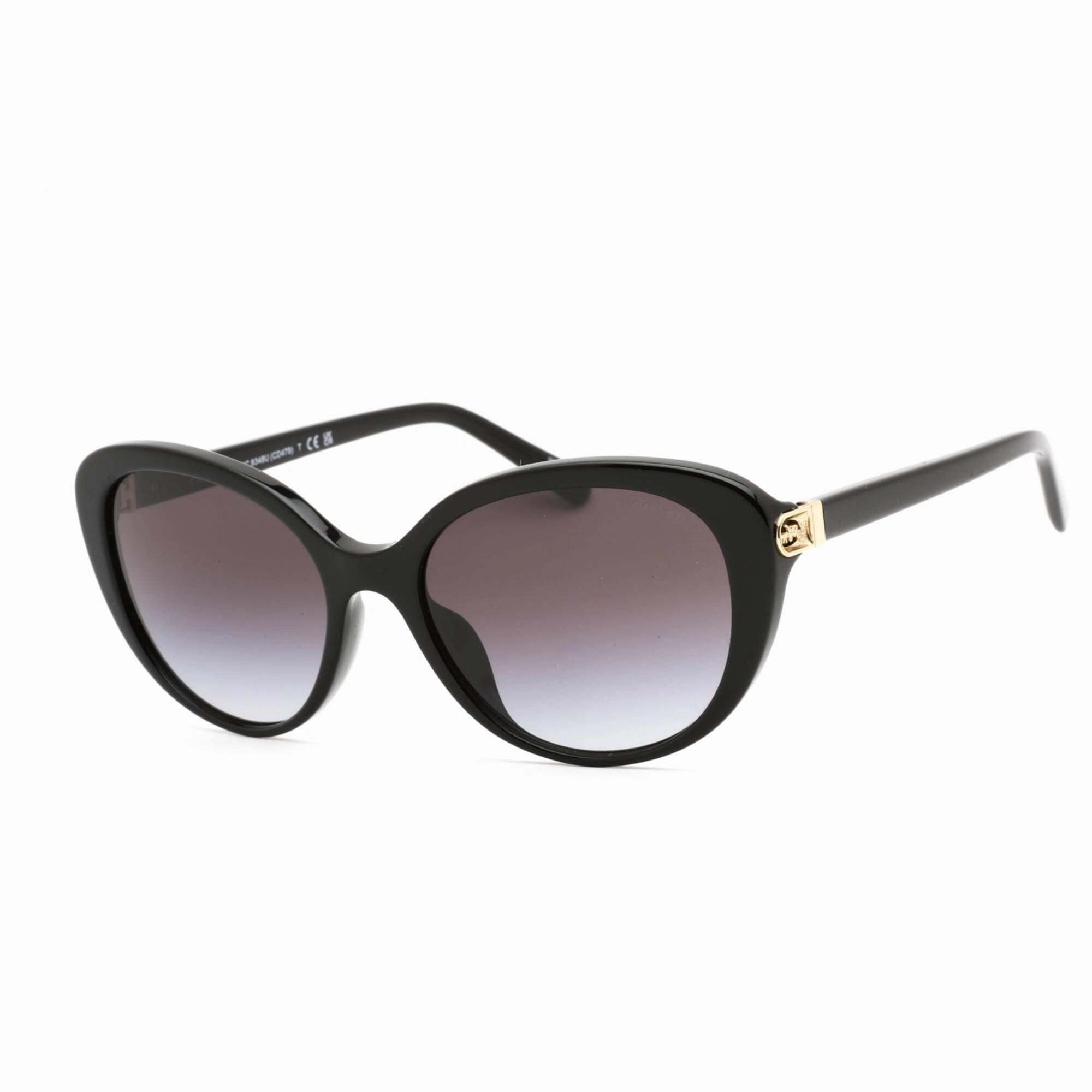 Coach Women's Sunglasses - Full Rim Black Plastic Cat Eye Frame | 0HC8348U 50028G