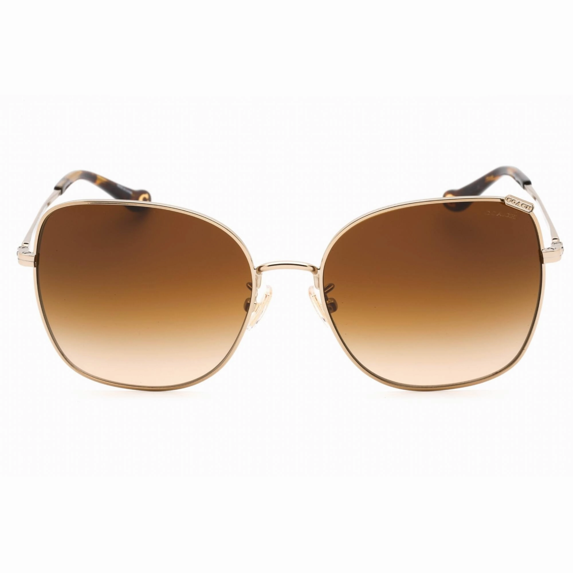 Coach Women's Sunglasses - Gold Metal Butterfly Shape Full Rim Frame | 0HC7133 900574