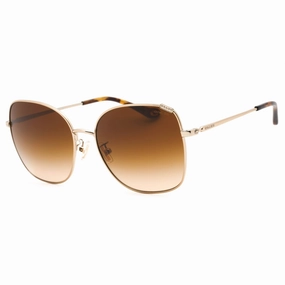 Coach Women's Sunglasses - Gold Metal Butterfly Shape Full Rim Frame | 0HC7133 900574