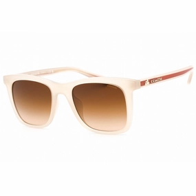 Coach Women's Sunglasses - Milky Ivory/Saddle Square Full Rim Frame | 0HC8374U 574774