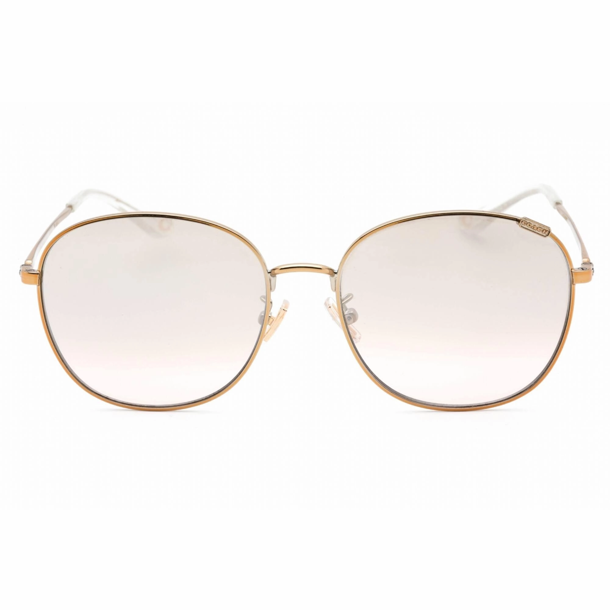 Coach Women's Sunglasses - Rose Gold Metal Full Rim Round Frame | 0HC7134 93318Z