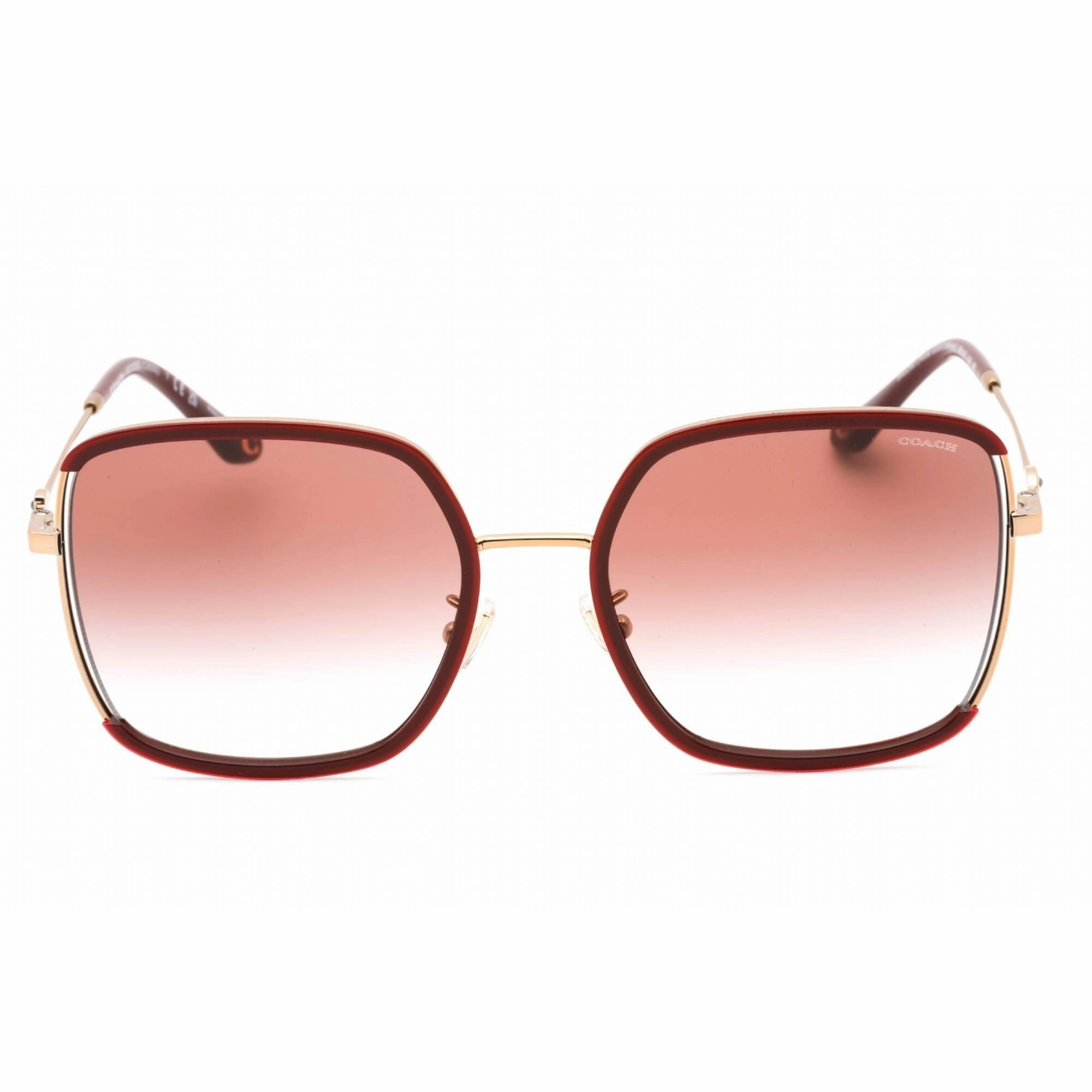 Coach Women's Sunglasses - Rose Gold Metal Square Full Rim Frame | 0HC7139BD 94028D