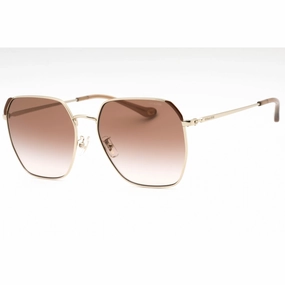 Coach Women's Sunglasses - Shiny Light Gold/Brown Metal Butterfly | 0HC7165D 900513