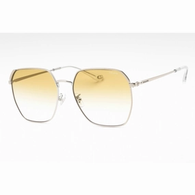Coach Women's Sunglasses - Shiny Silver Metal Butterfly Frame | 0HC7165D 90012Q