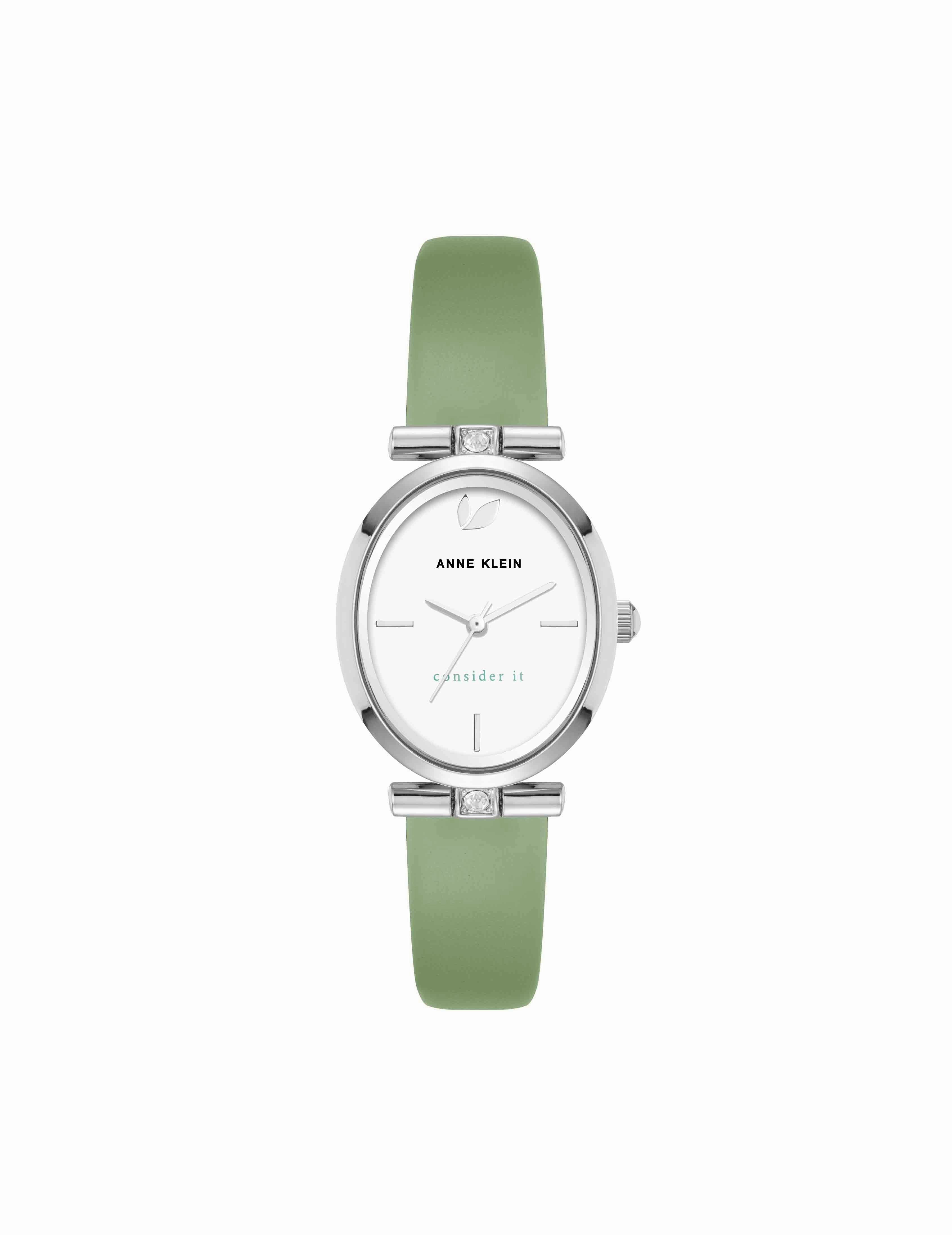Consider It Oval Case Leather Watch