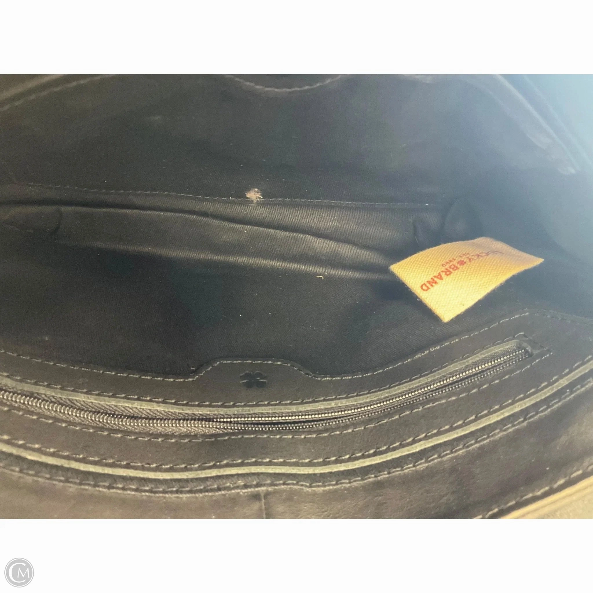 Crossbody Leather By Lucky Brand, Size: Small