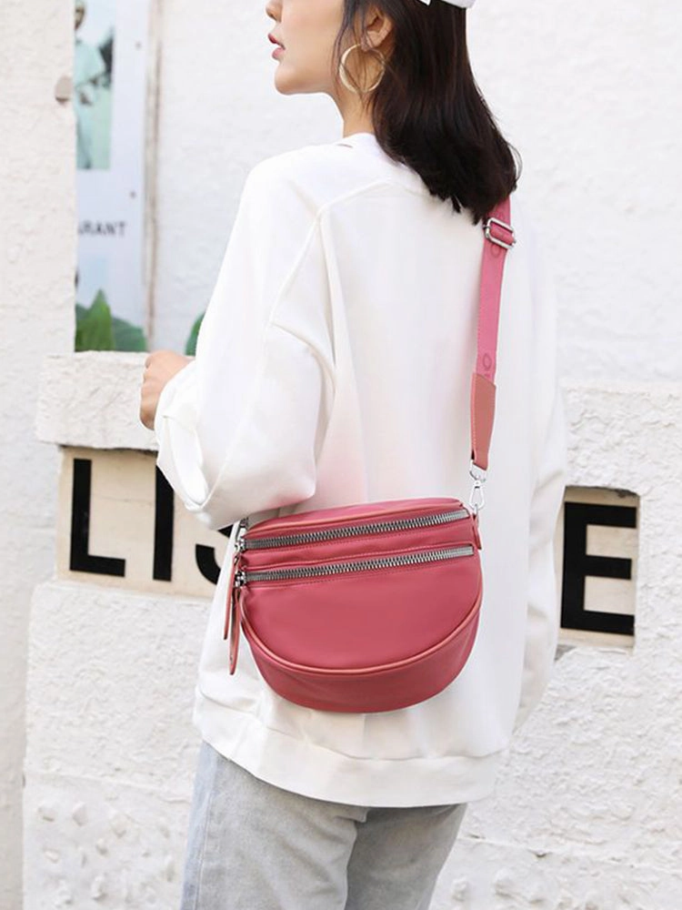 Crossbody Zippered Waterproof Saddle Bag