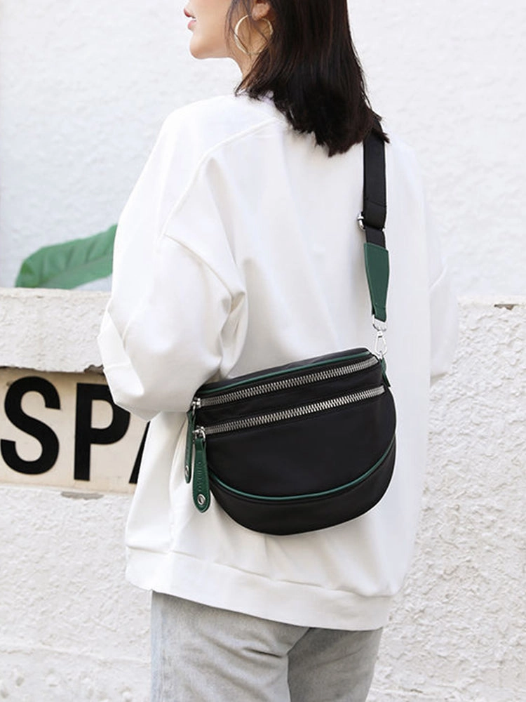 Crossbody Zippered Waterproof Saddle Bag