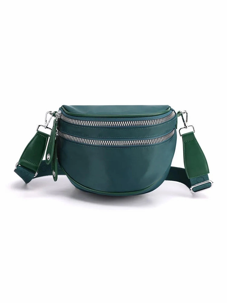 Crossbody Zippered Waterproof Saddle Bag