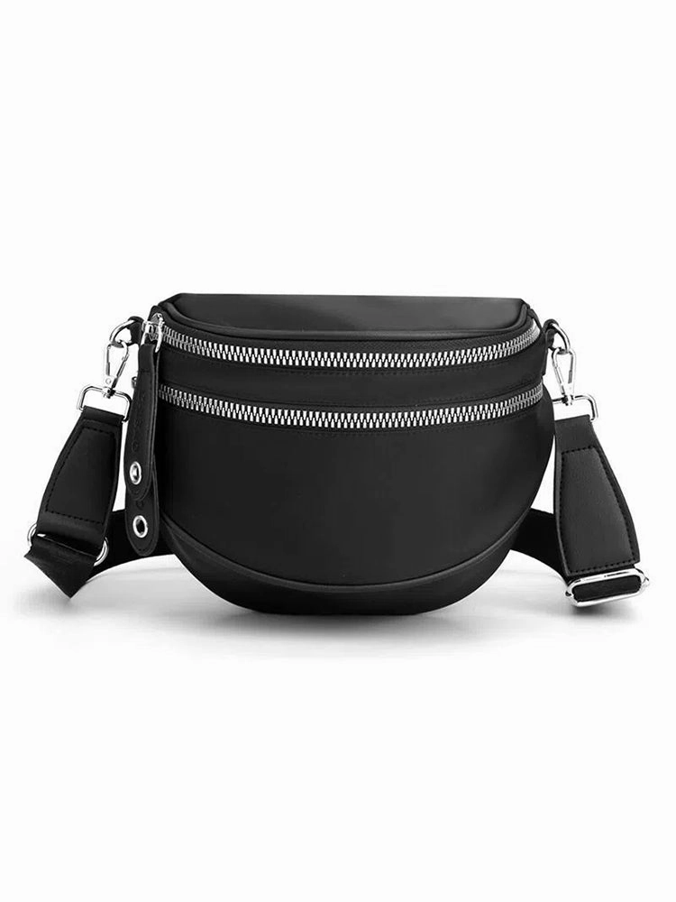 Crossbody Zippered Waterproof Saddle Bag