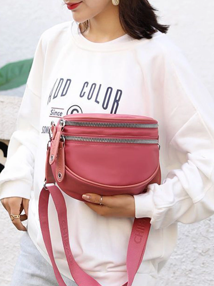 Crossbody Zippered Waterproof Saddle Bag