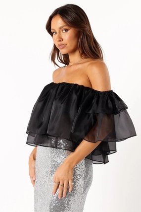 Deedi Off Shoulder Top - Black