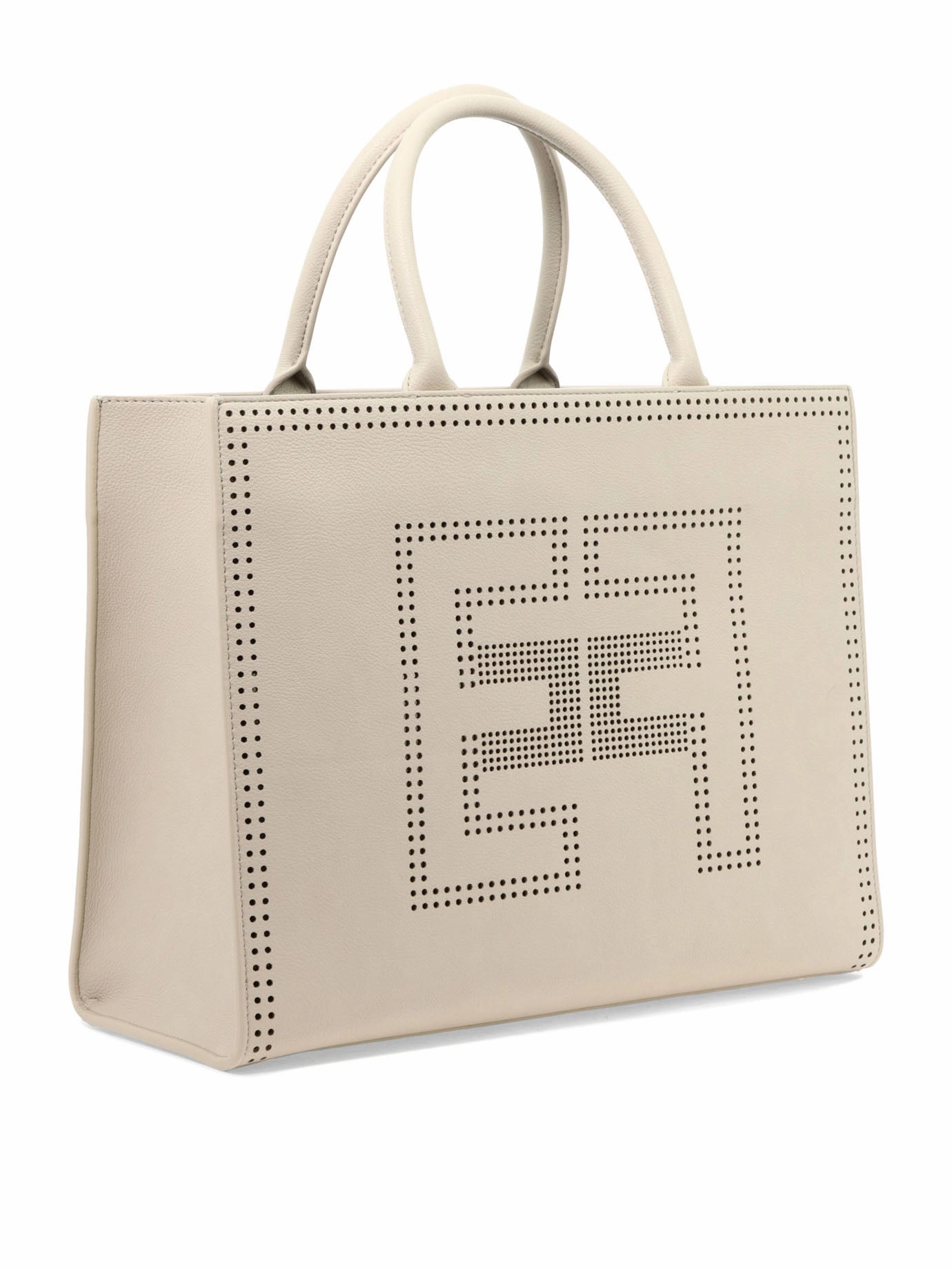 Elisabetta Franchi Perforated-Logo Tote Bag