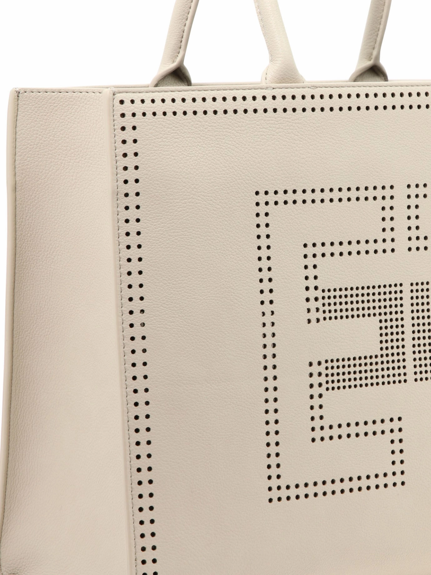 Elisabetta Franchi Perforated-Logo Tote Bag