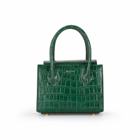 Emerald Croc Diana Bag
