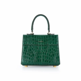 Emerald Croc Elizabeth Bag