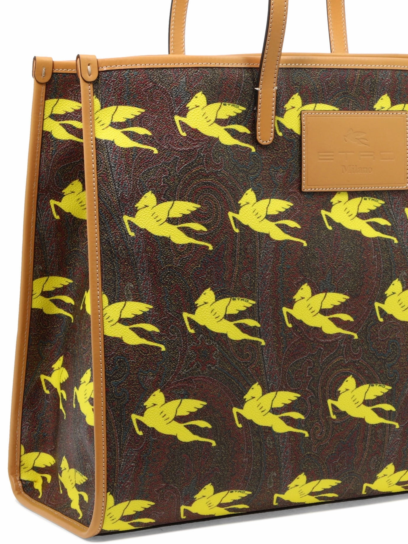 Etro Alllover Logo Print Tote Bag