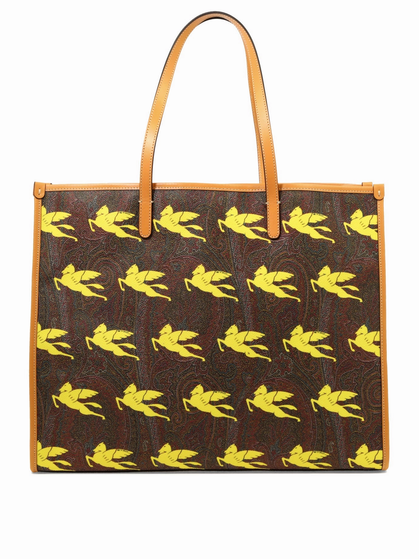 Etro Alllover Logo Print Tote Bag