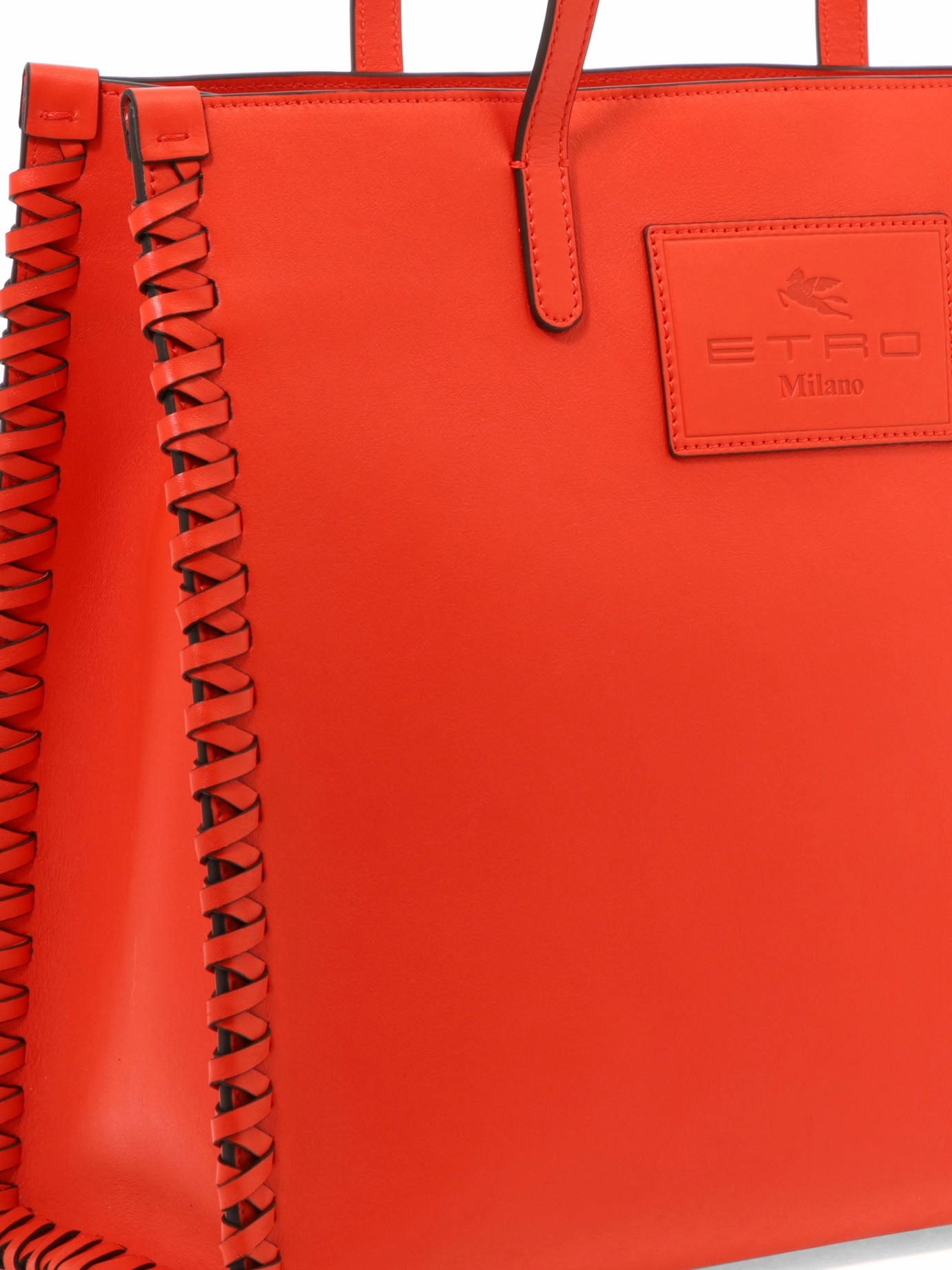 Etro Logo Debossed Tote Bag