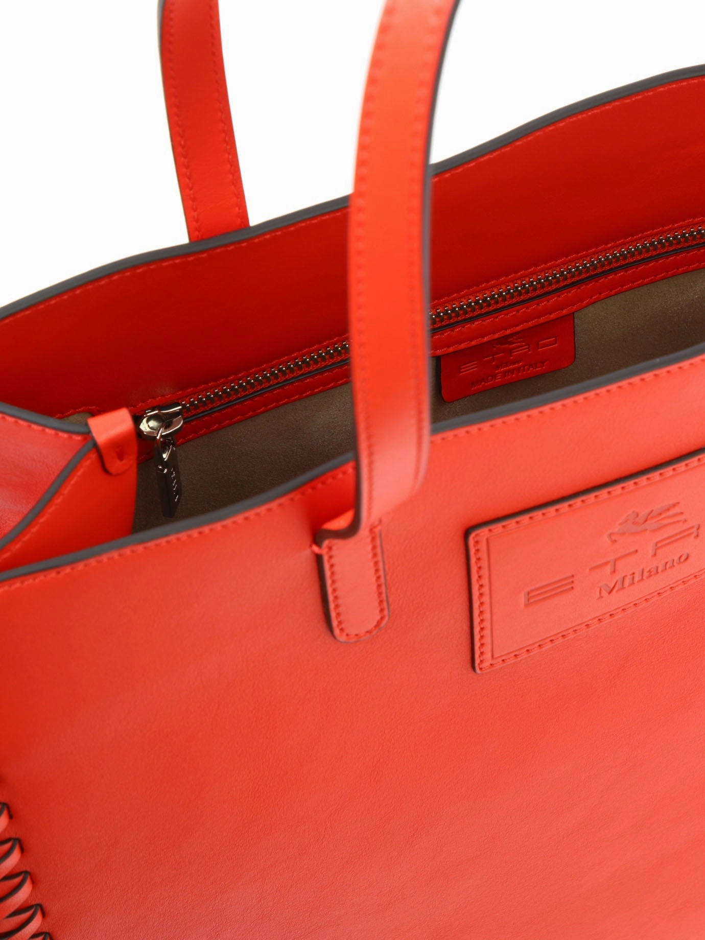 Etro Logo Debossed Tote Bag