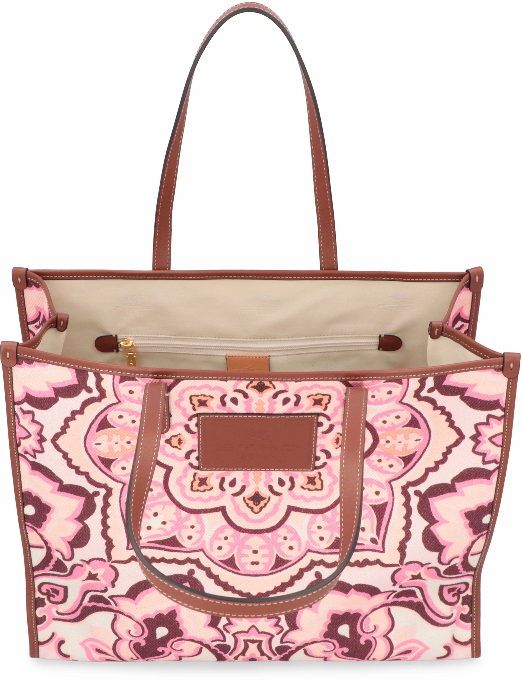 Etro Logo Embossed Detail Tote Bag