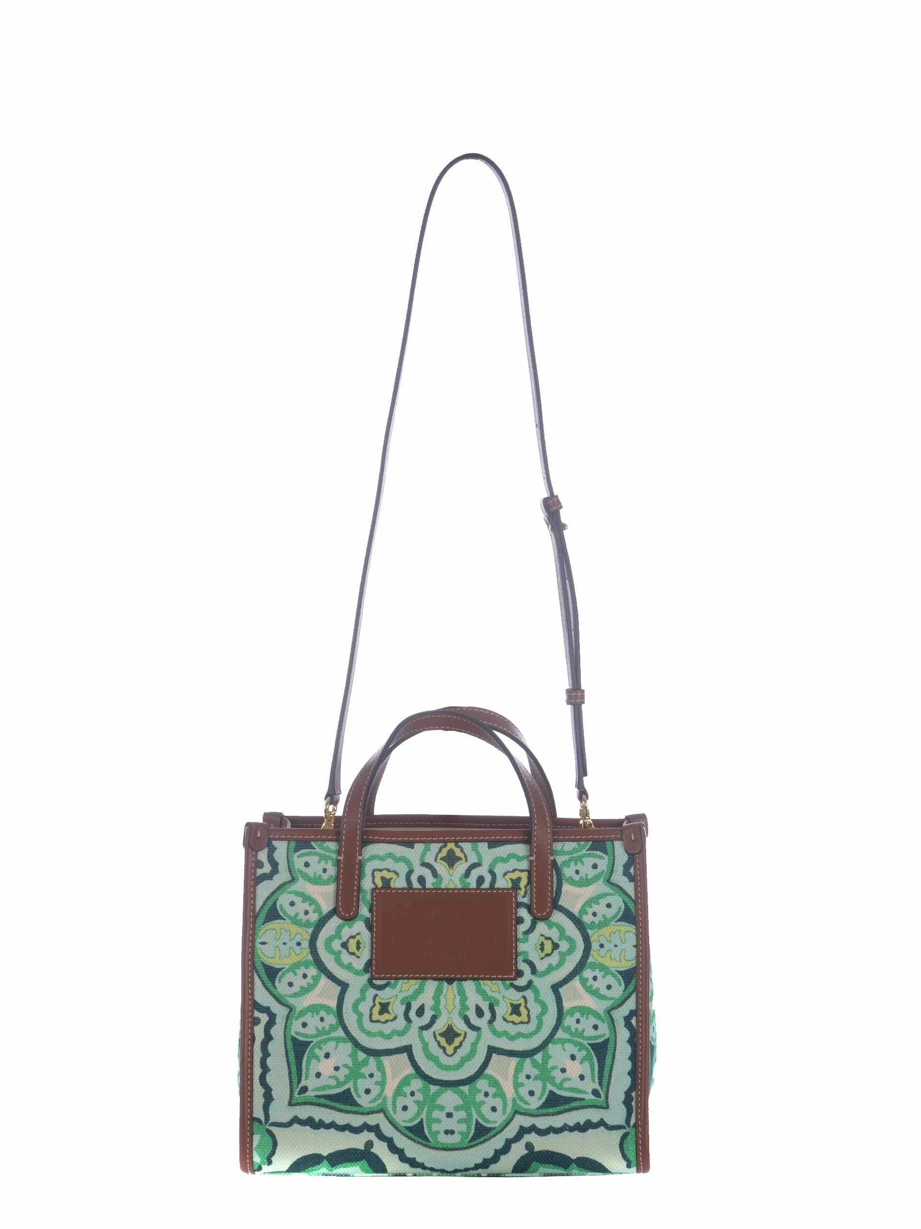 Etro Logo Patch Paisley Printed Tote Bag