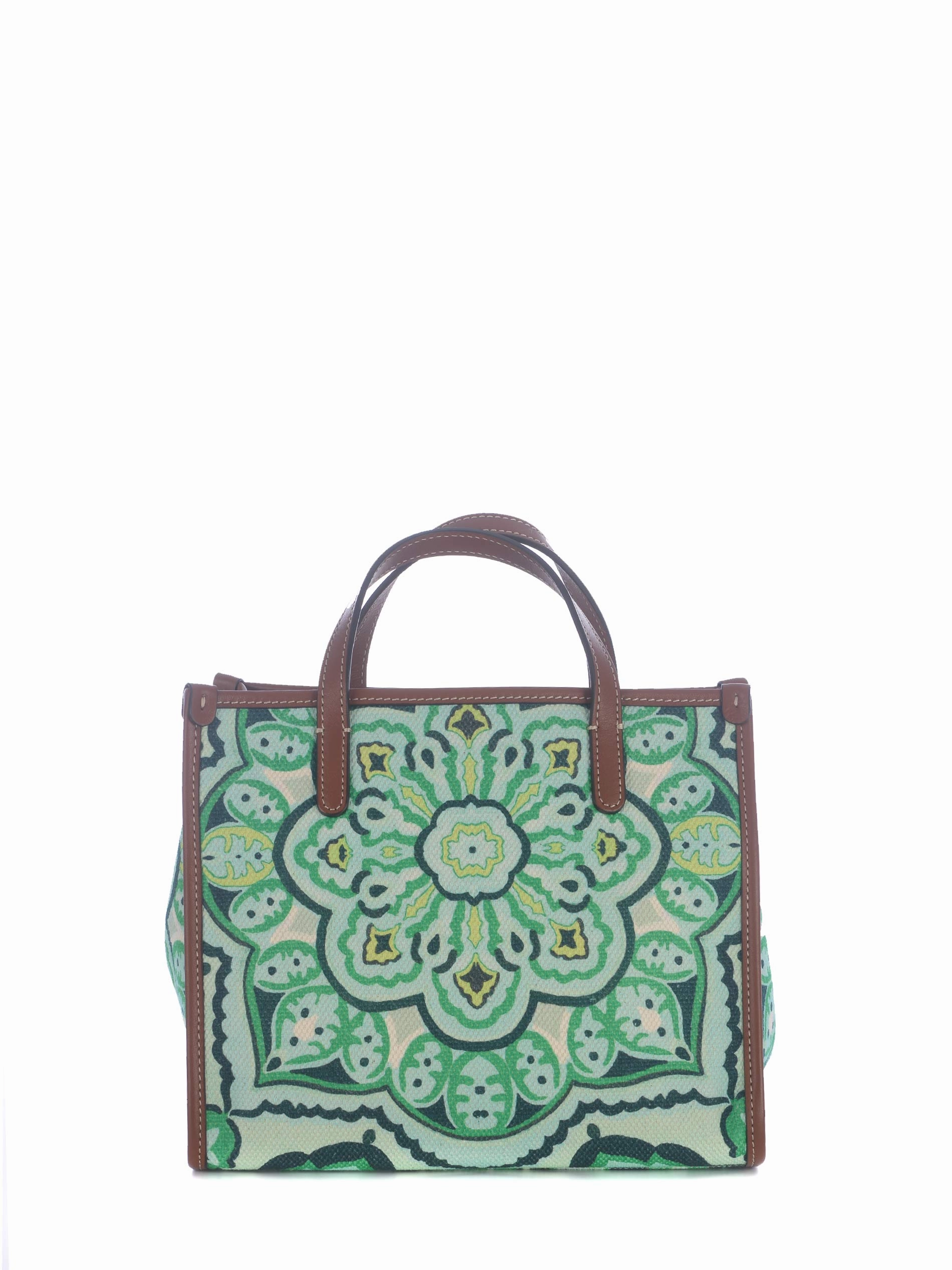 Etro Logo Patch Paisley Printed Tote Bag