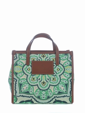 Etro Logo Patch Paisley Printed Tote Bag