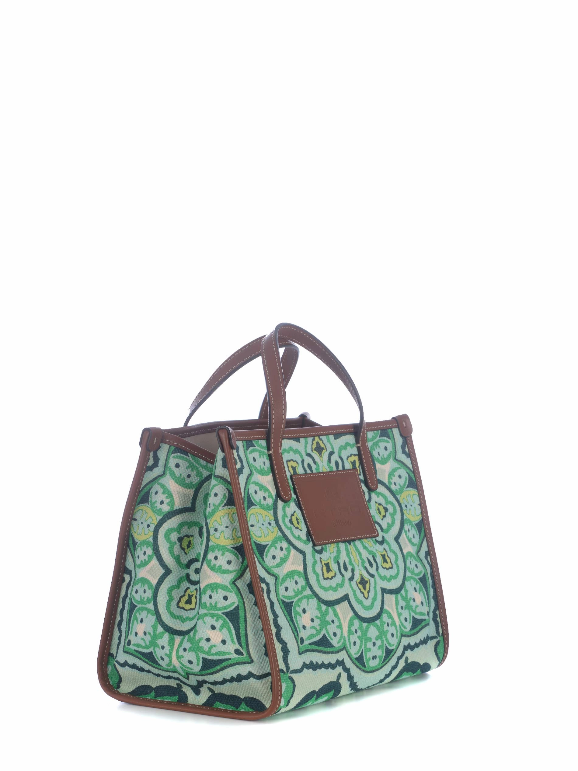 Etro Logo Patch Paisley Printed Tote Bag